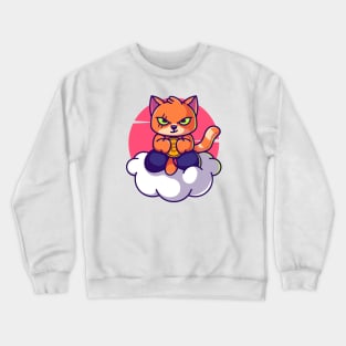 Cat at dawn Crewneck Sweatshirt